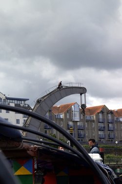 One of the old cranes by the river.