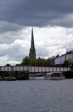 Distant Church near the River.