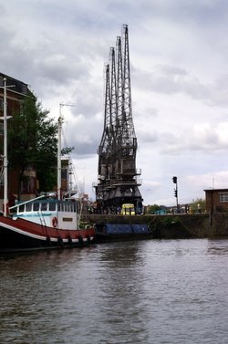 Cranes on the old docks.
