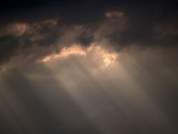 Rainclouds in the distance, Steeple Claydon, Bucks Wallpaper