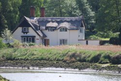 Cottage by the River Deben Wallpaper