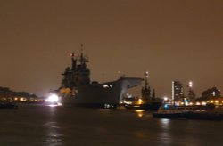 HMS Illustrious at Greenwich Wallpaper
