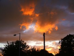 Sky over Eastcote Village Wallpaper