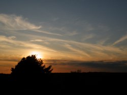 Sunset Haste Hill Wallpaper