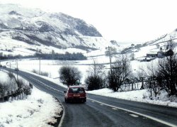 Snowdonia in winter. Wallpaper
