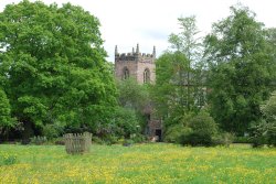 All Saints Church and Old Vicarage Wallpaper