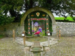 Tissington Well Dressing 2009 Wallpaper