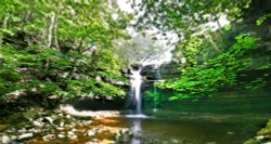 Summerhill force at Gibson´s Cave. Wallpaper