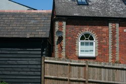 Houses near the castle Wallpaper