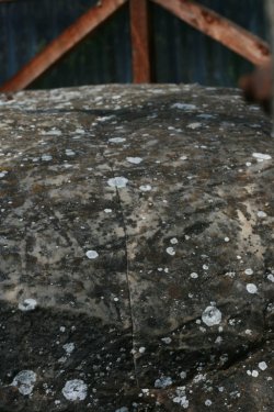 Glacial boulder outside the museum