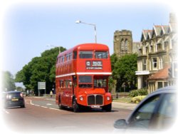 Ex London bus in St Annes