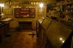 Old chemist shop. Wallpaper