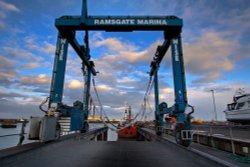 Marina lifting cradle at Ramsgate
