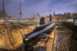HM submarine Ocelot by David Wigham Wallpaper