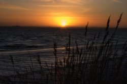 Sunset at Hessle Foreshore Wallpaper