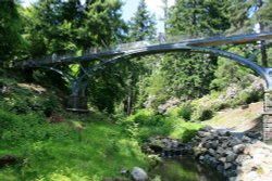 The Iron Bridge at Cragside. Wallpaper