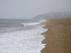A misty day on Slapton Sands
