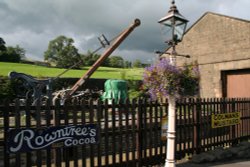 At Oakworth Station.