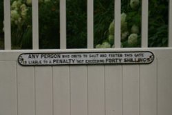 Gates near the old Derwent village Wallpaper