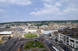 Looking down the front. Wallpaper