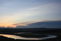 Sunset over the meandering River Cuckmere