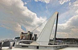 The Millennium Bridge with Baltic Centre in background Wallpaper