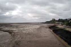The tide goes out a long way.