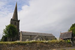 Picture of Church in Cornish village of Menheniot - June 2009 Wallpaper