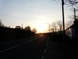 Sunset in Finstown
