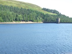 Looking towards Howden or Derwent Dam. Wallpaper