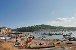 Teignmouth Harbour looking towards Shaldon Wallpaper