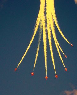 The Red Arrows at the Whitby Regatta Day