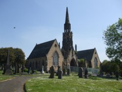 The Church in Elswick Cemetery Wallpaper