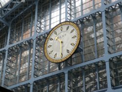 The clock, St Pancras Station Wallpaper