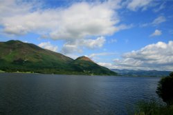 Lake Bassenthwaite from the west bank. Wallpaper