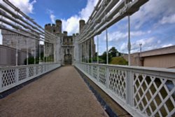 Conwy Thomas Telford suspension bridge 2 Wallpaper
