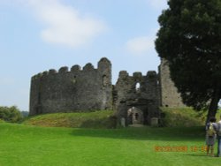 A first gilimpse of Restormel Castle Wallpaper
