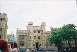 A portion of the building where the Crown Jewels are displayed