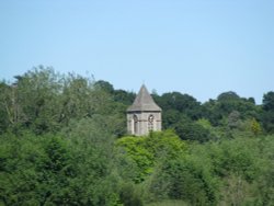A Tower across Whitlingham lake Wallpaper