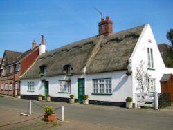 Thatched cottages Wallpaper