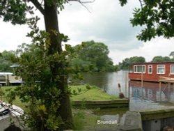 River Yare at Brundall Wallpaper