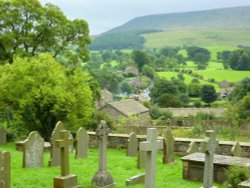 Graveyard view Wallpaper