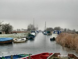 Martham Staithe in Winter Wallpaper