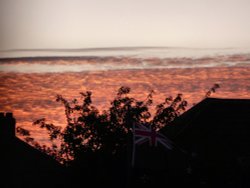 I took this picture this evening locally, as I thought it was an unusual sky, it has not been altered. Wallpaper