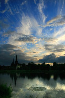 Twilight over Stowepool, Lichfield