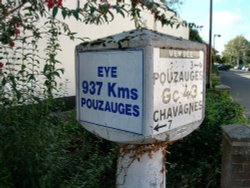 A signpost in Eye Wallpaper