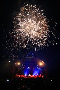 Concert in the grounds of Warwick Castle