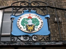 Plaque on the Town Hall Wallpaper
