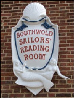 Plaque on the Sailors Reading Room.