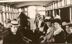 On the train, it was called 'The Puffing Billy' Wallpaper